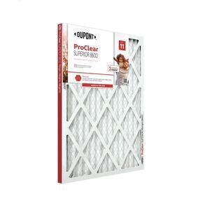 DuPont ProClear Superior 8600 MERV 11 Allergen Air Filters 16x20x1 Set Of 3